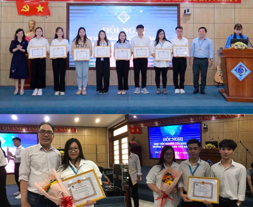 The students participated in the Student Research Award of CTU and achieved The Second Prize in 2023