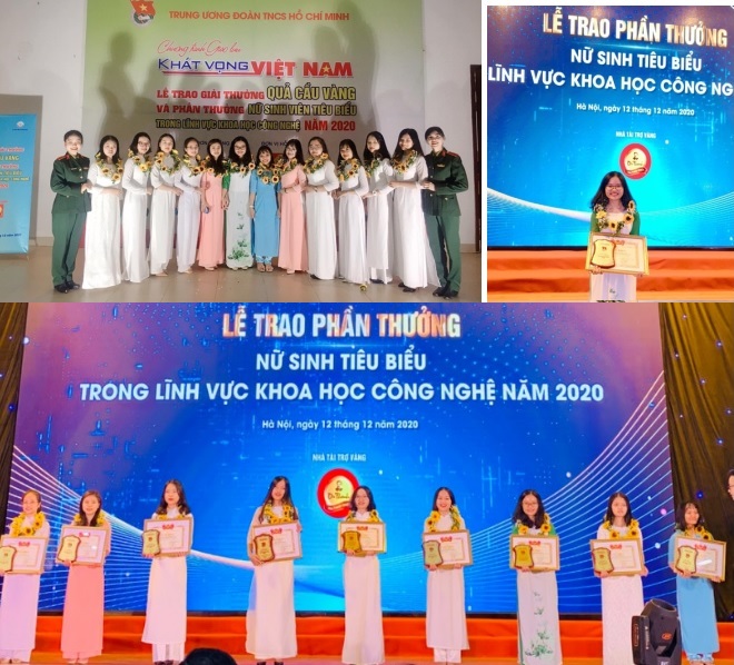 Phan Nguyen Minh Thao won the Vietnam Female Science and Technology Student Award in 2020